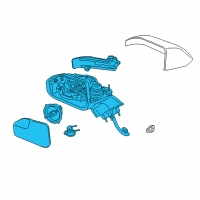 OEM 2015 Lincoln MKZ Mirror Assembly Diagram - FP5Z-17682-K