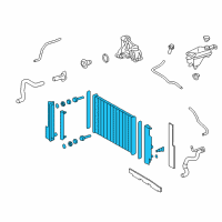 OEM Scion Radiator Assembly Diagram - 16400-28661