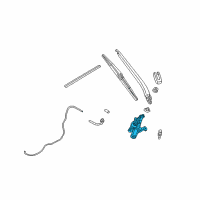 OEM Nissan 350Z Motor Assy-Rear Window Wiper Diagram - 28710-CD000