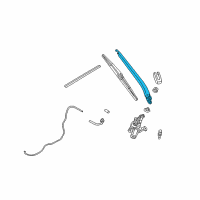 OEM 2007 Nissan 350Z Rear Window Wiper Arm Assembly Diagram - 28781-CD001