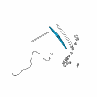 OEM 2009 Nissan 350Z Back Window Wiper Blade Assembly Diagram - 28790-CD001