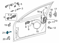 OEM 2022 Toyota Mirai Door Check Diagram - 68610-62030