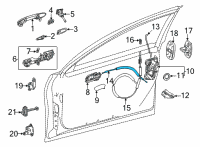 OEM Toyota Mirai Lock Cable Diagram - 69710-62020