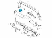 OEM Ford Bronco Sport LAMP ASY - LUGGAGE COMPARTMENT Diagram - M1PZ-13776-A