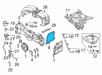 OEM 2022 Toyota GR86 Valve Cover Gasket Diagram - SU003-08404