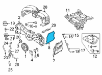 OEM Toyota GR86 Valve Cover Gasket Diagram - SU003-08404