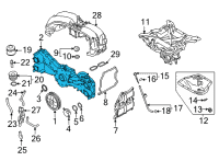 OEM 2022 Toyota GR86 Outer Timing Cover Diagram - SU003-09594