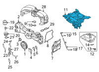 OEM 2022 Toyota GR86 Upper Oil Pan Diagram - SU003-10621