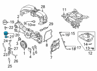 OEM Toyota Oil Cooler Assembly Diagram - SU003-09443