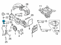 OEM 2022 Toyota GR86 Oil Cooler Assembly Diagram - SU003-09443