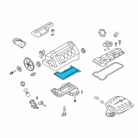 OEM BMW Engine Oil Pan Gasket Diagram - 11-13-7-841-085