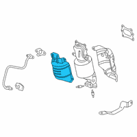 OEM 2016 Honda Pilot Cover B, FR. Primary Converter Diagram - 18121-5J6-A01