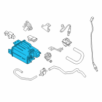 OEM Nissan Murano Evaporative Emission Canister Diagram - 14950-9UH0A