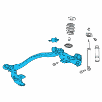 OEM 2016 Chevrolet Trax Rear Compensator Crank Axle Assembly Diagram - 42564443