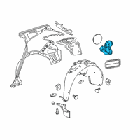 OEM 2020 Chevrolet Blazer Fuel Pocket Diagram - 84782820