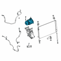 OEM Chevrolet Silverado 3500 HD Air Conditioner Compressor Kit Diagram - 84317506