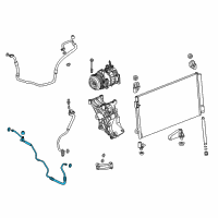 OEM GMC Sierra 2500 HD Evaporator Tube Diagram - 23486543