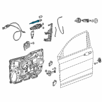OEM 2016 Chrysler 200 Handle-Exterior Door Diagram - 1YB52JSCAE