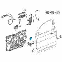 OEM 2016 Chrysler 200 Door Upper Hinge Diagram - 68214361AC
