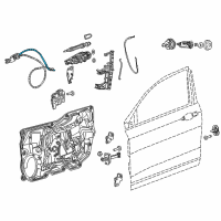 OEM 2016 Chrysler 200 Cable-Inside Lock Cable Diagram - 68249057AA