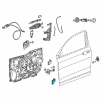 OEM 2016 Chrysler 200 Door Lower Hinge Diagram - 68214359AC