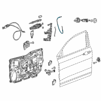 OEM Chrysler 200 Cable-Outside Handle To Latch Diagram - 68161274AA