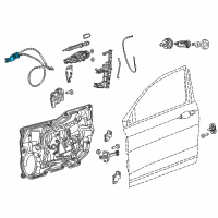 OEM 2017 Chrysler 200 Handle-Door Interior Diagram - 68249055AA