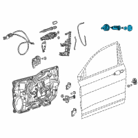 OEM 2014 Dodge Dart Cylinder-Door Lock Diagram - 68237149AA