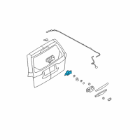 OEM 2010 Mercury Mariner Rear Motor Diagram - 8L8Z-17508-D