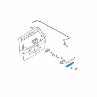 OEM 2008 Mercury Mariner Rear Arm Diagram - 8L8Z-17526-C