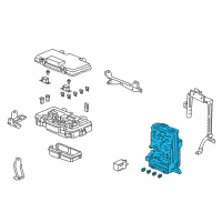 OEM Acura RSX Box Assembly, Fuse Diagram - 38200-S6M-A01