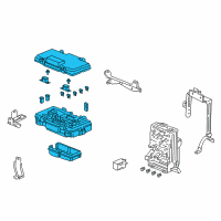 OEM Acura Box Assembly, Relay Diagram - 38250-S6M-A01