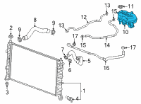 OEM 2022 Cadillac Escalade ESV Reservoir Diagram - 84632822