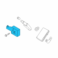 OEM Nissan Titan Antenna-Tire Pressure Diagram - 40740-EZ50A