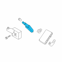 OEM 2017 Nissan Titan XD Tire Pressure Monitoring Sensor Unit Diagram - 40700-EZ00A