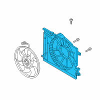 OEM 2020 Kia K900 SHROUD-Radiator Diagram - 25350D2000