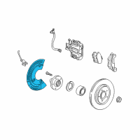 OEM 2004 Lincoln LS Splash Shield Diagram - XW4Z-2C028-AA