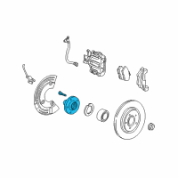 OEM 2001 Lincoln LS Knuckle Diagram - 2W4Z-5B715-AA