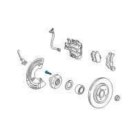 OEM 2005 Ford Thunderbird Hub Wheel Stud Diagram - 6W4Z-1107-AA