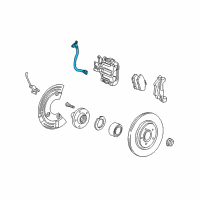 OEM 2001 Lincoln LS Brake Hose Diagram - 1W4Z-2A442-B