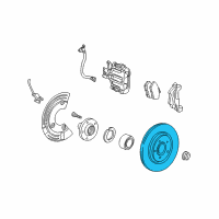 OEM 2005 Ford Thunderbird Rotor Diagram - 2U2Z-1V125-EB