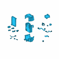 OEM Toyota Sienna Evaporator Assembly Diagram - 88510-08040