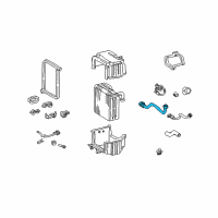 OEM 1999 Toyota Sienna Pipe, Cooler Refrigerant Suction, F Diagram - 88717-08020