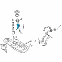 OEM 2014 Hyundai Veloster Fuel Pump Filter Diagram - 31112-3X000