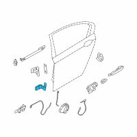 OEM BMW 750Li Hinge, Rear Door, Lower, Left Diagram - 41-00-7-203-989