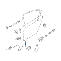 OEM 2014 BMW ActiveHybrid 7 Operating Rod, Door Rear Right Diagram - 51-22-7-175-744