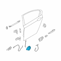 OEM 2013 BMW 740i LOCK, COMPLETE, REAR LEFT Diagram - 51-22-5-A36-E15