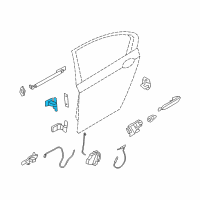 OEM 2014 BMW 750Li Hinge, Rear Door, Upper, Right Diagram - 41-00-7-203-988