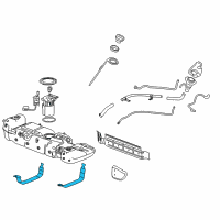 OEM 2010 Cadillac Escalade EXT Strap Diagram - 22868152