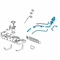 OEM 2013 GMC Yukon Filler Pipe Diagram - 22951206